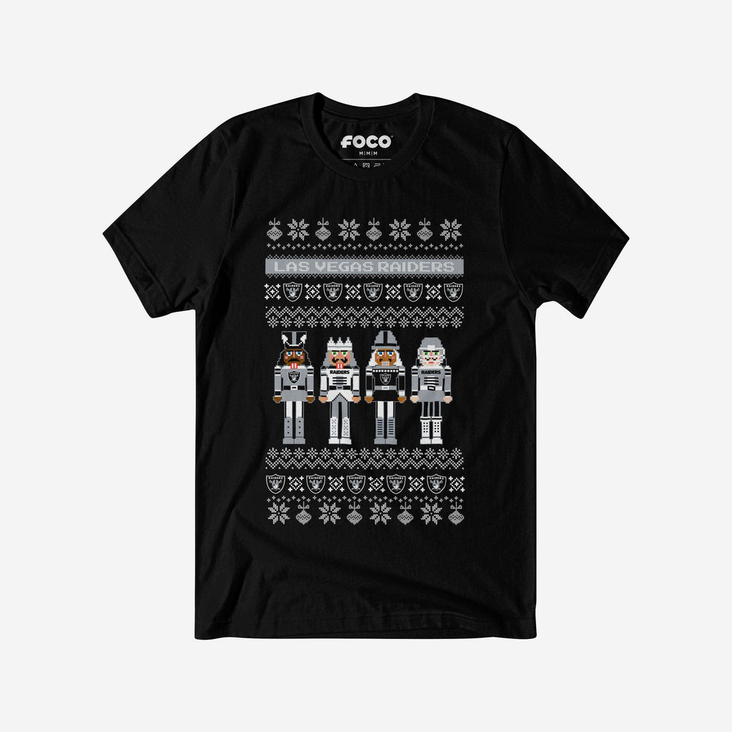 Las Vegas Raiders Holiday Nutcracker Sweater T-Shirt FOCO S - FOCO.com