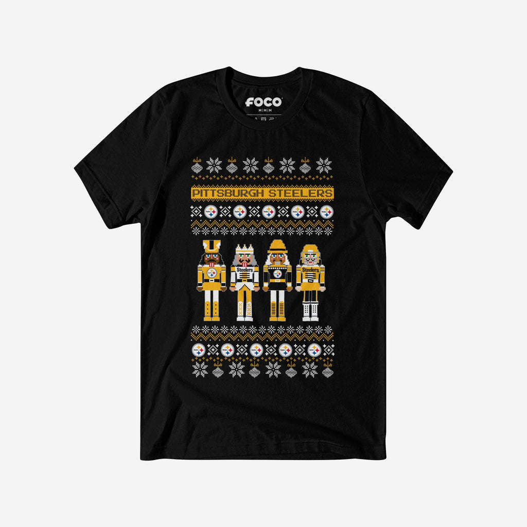 Pittsburgh Steelers Holiday Nutcracker Sweater T-Shirt FOCO S - FOCO.com