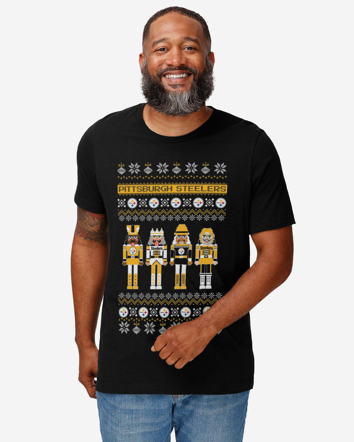 Pittsburgh Steelers Holiday Nutcracker Sweater T-Shirt FOCO - FOCO.com