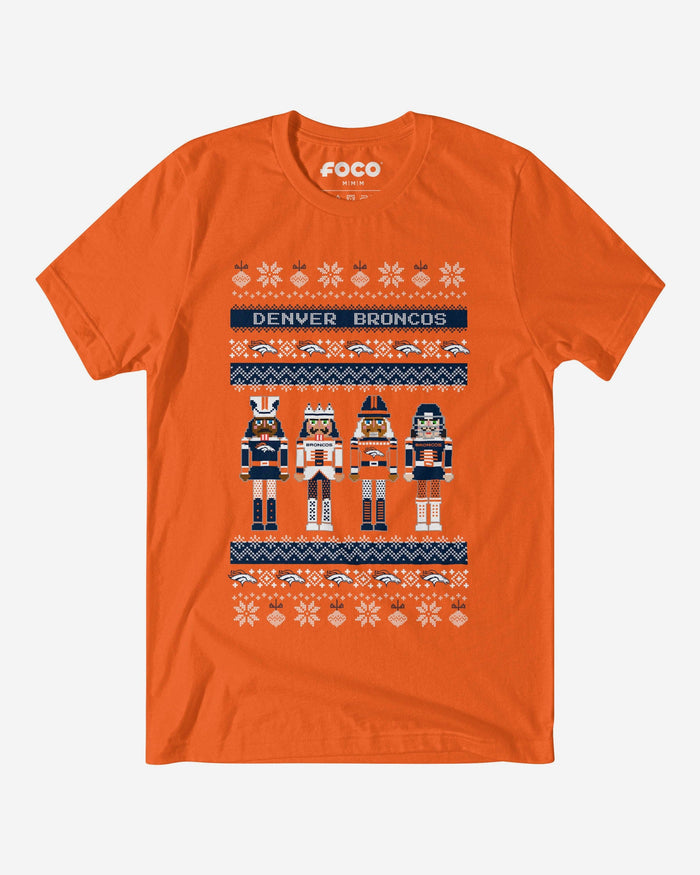 Denver Broncos Holiday Nutcracker Sweater T-Shirt FOCO S - FOCO.com