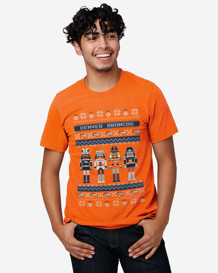 Denver Broncos Holiday Nutcracker Sweater T-Shirt FOCO - FOCO.com