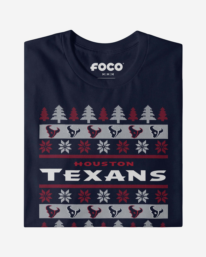 Houston Texans Holiday Sweater T-Shirt FOCO - FOCO.com