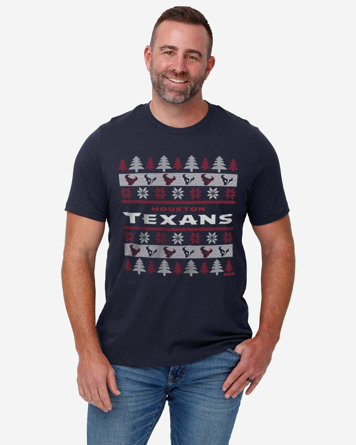 Houston Texans Holiday Sweater T-Shirt FOCO - FOCO.com