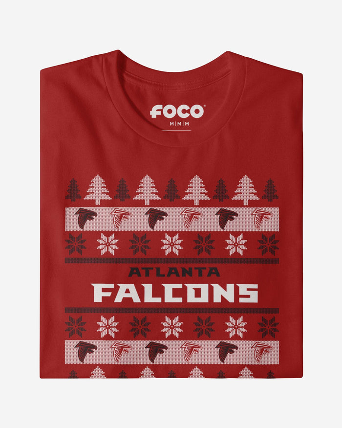 Atlanta Falcons Holiday Sweater T-Shirt FOCO - FOCO.com