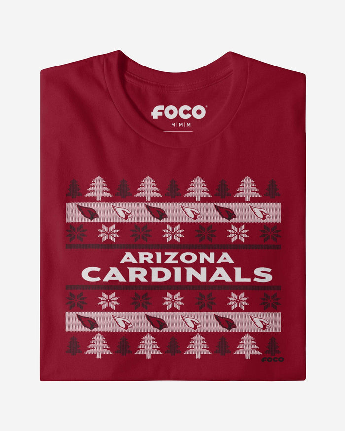 Arizona Cardinals Holiday Sweater T-Shirt FOCO - FOCO.com