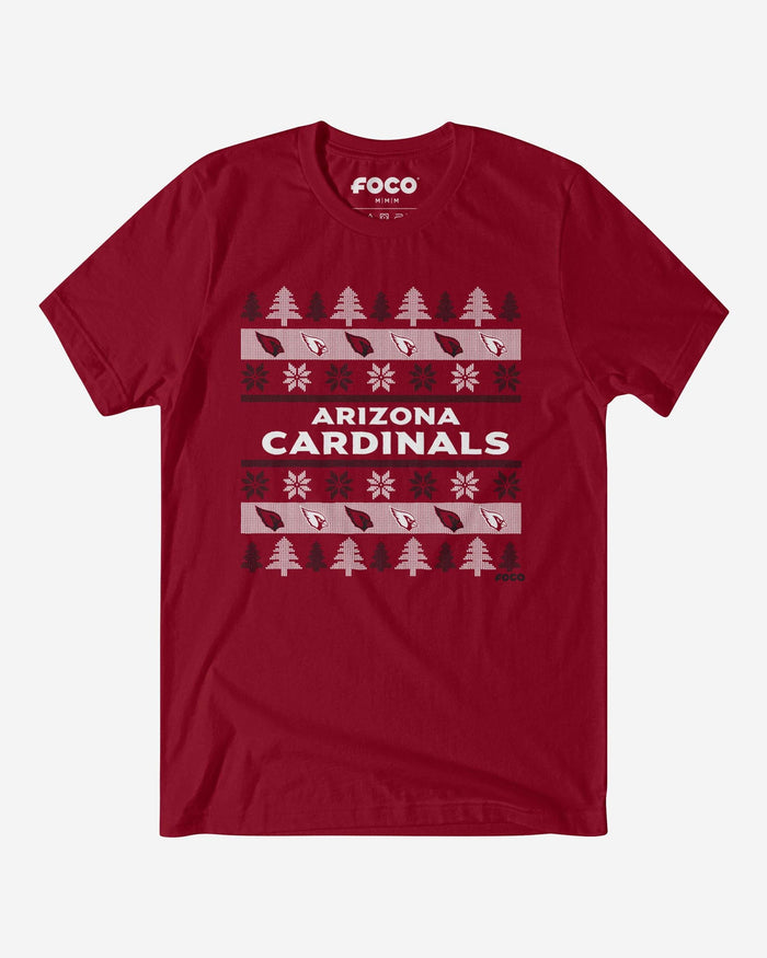 Arizona Cardinals Holiday Sweater T-Shirt FOCO S - FOCO.com
