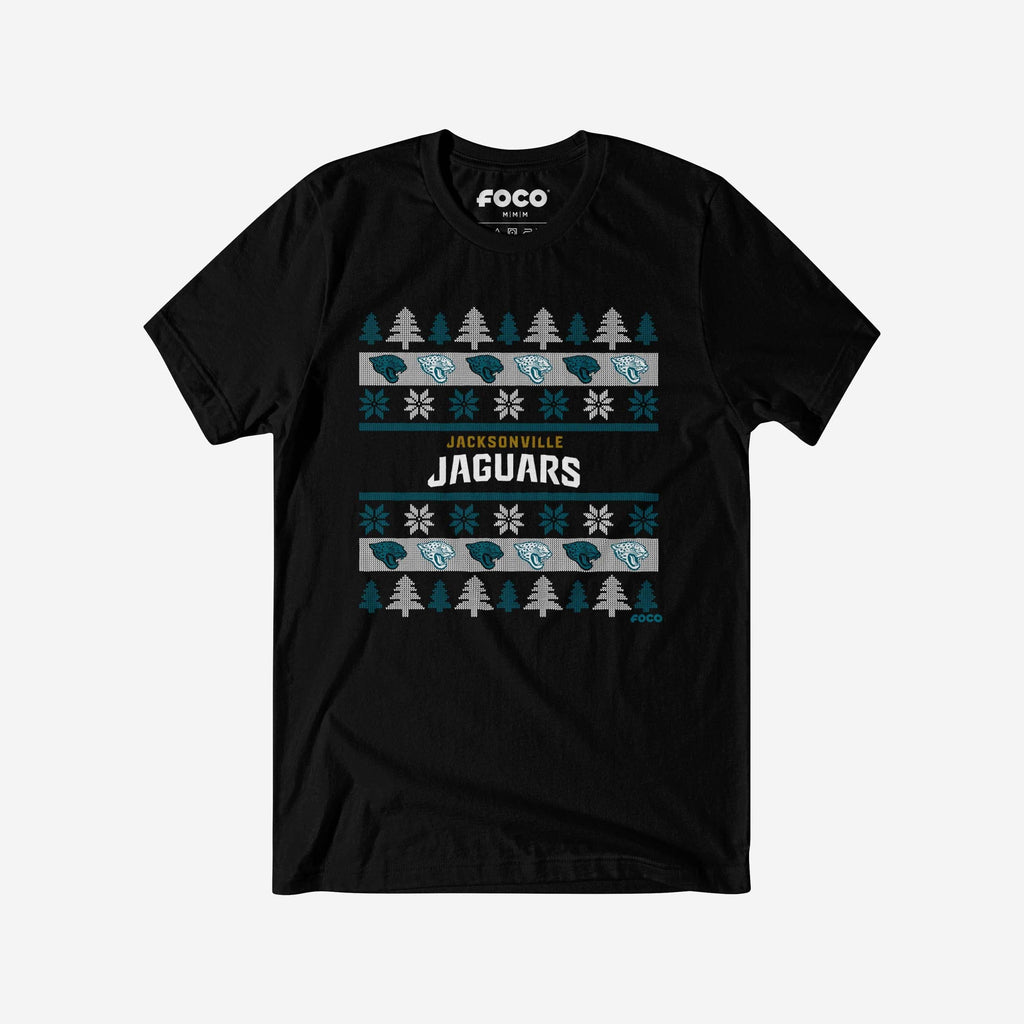 Jacksonville Jaguars Holiday Sweater T-Shirt FOCO S - FOCO.com