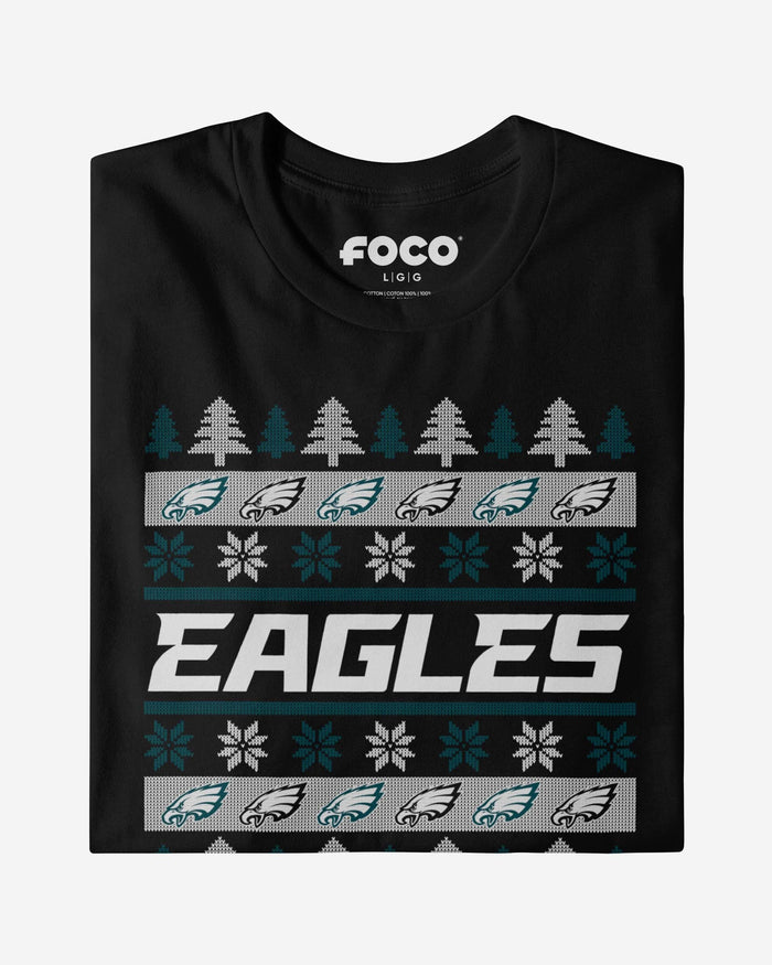Philadelphia Eagles Holiday Sweater T-Shirt FOCO - FOCO.com
