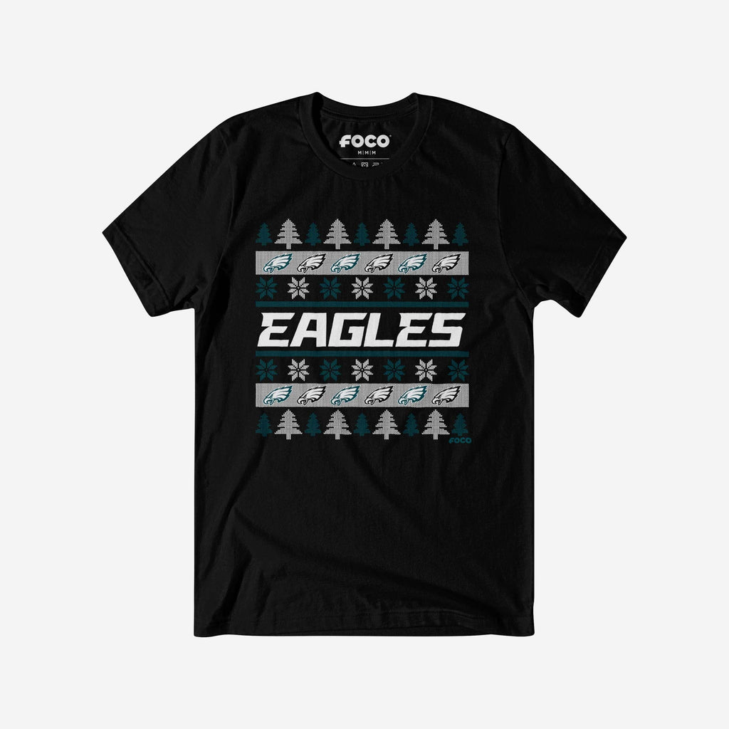 Philadelphia Eagles Holiday Sweater T-Shirt FOCO S - FOCO.com