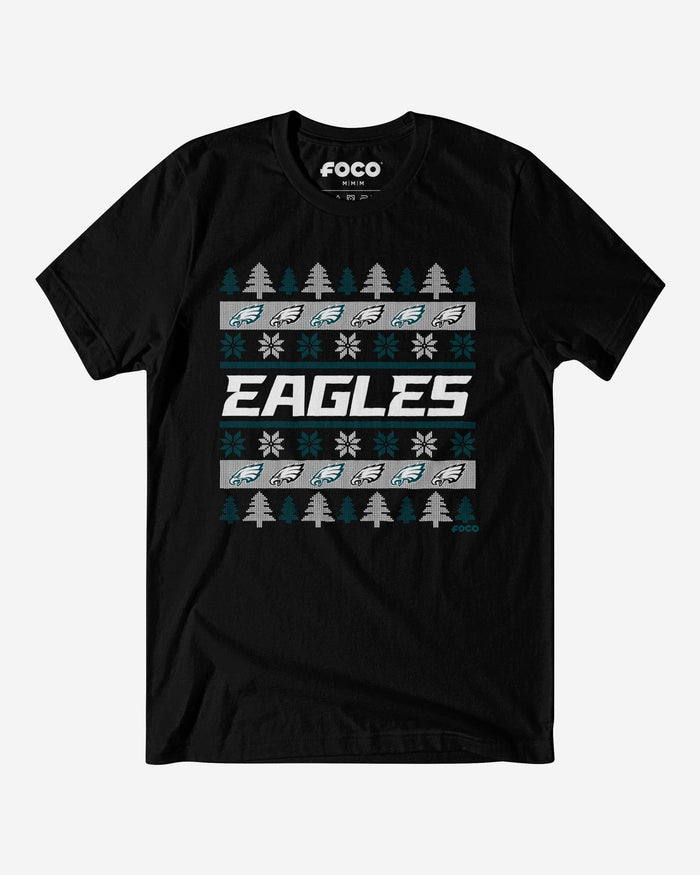 Philadelphia Eagles Holiday Sweater T-Shirt FOCO S - FOCO.com