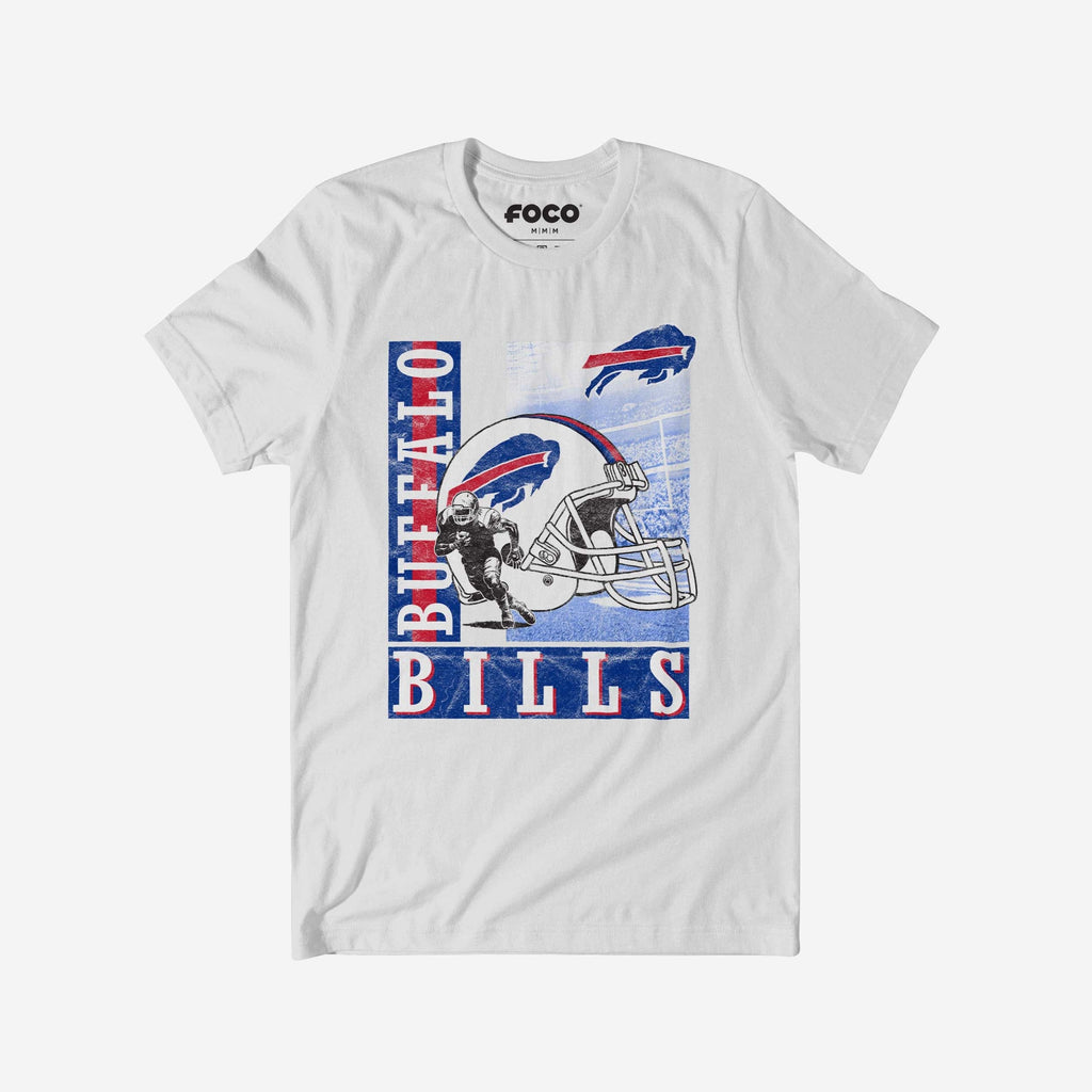 Buffalo Bills Helmet Dash T-Shirt FOCO S - FOCO.com