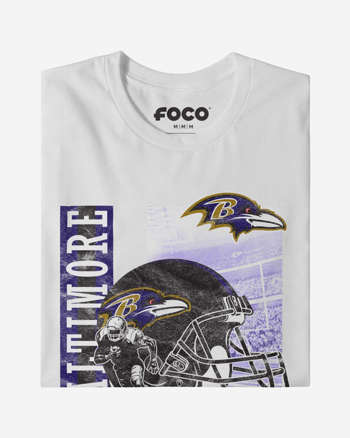 Baltimore Ravens Helmet Dash T-Shirt FOCO - FOCO.com