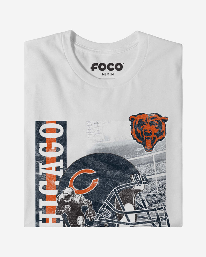 Chicago Bears Helmet Dash T-Shirt FOCO - FOCO.com