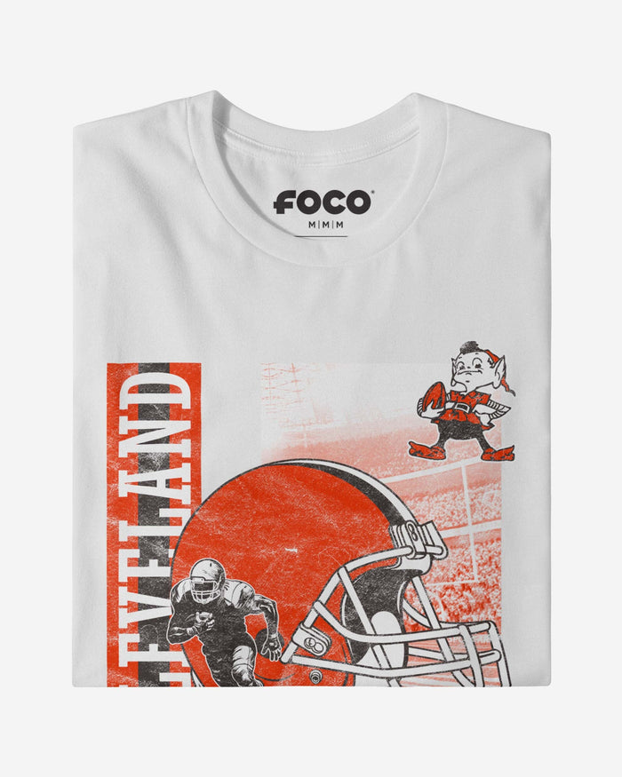 Cleveland Browns Helmet Dash T-Shirt FOCO - FOCO.com