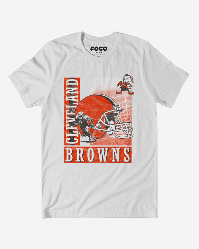 Cleveland Browns Helmet Dash T-Shirt FOCO S - FOCO.com