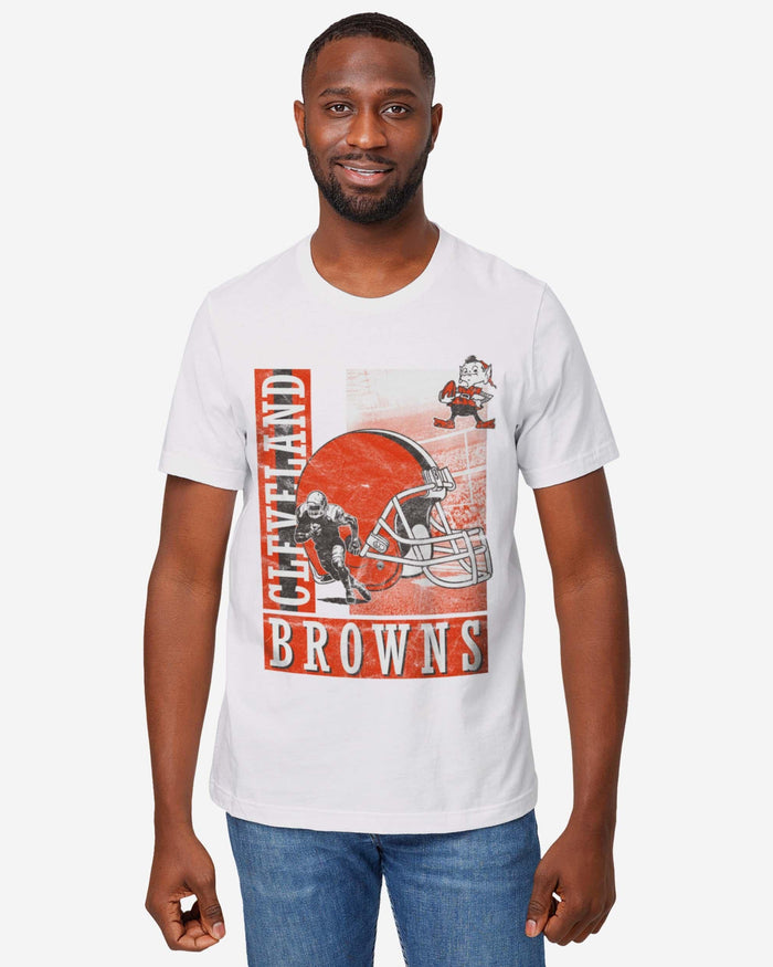 Cleveland Browns Helmet Dash T-Shirt FOCO - FOCO.com