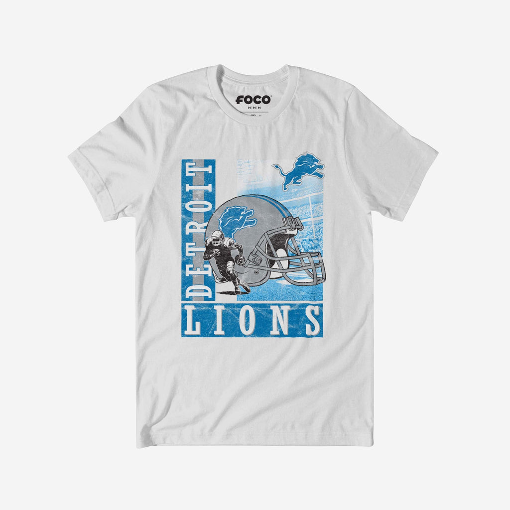 Detroit Lions Helmet Dash T-Shirt FOCO S - FOCO.com