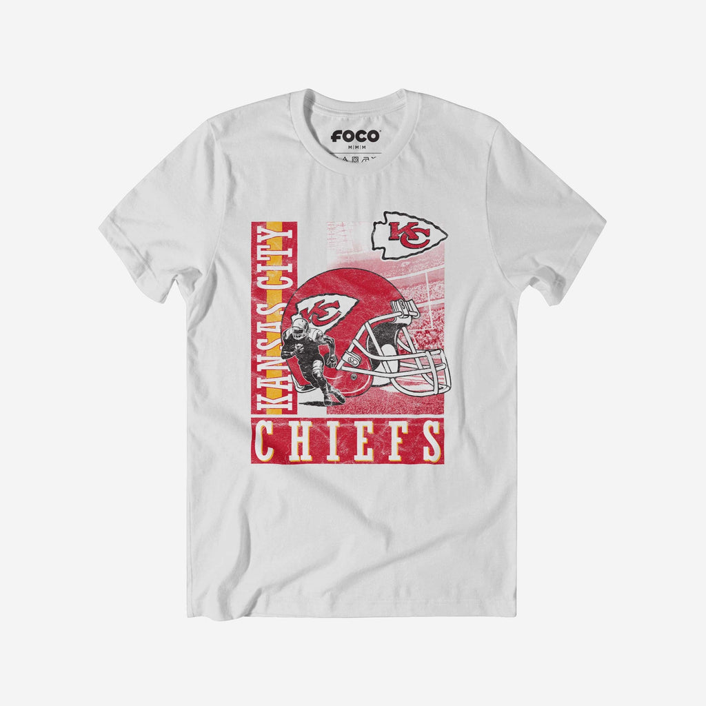 Kansas City Chiefs Helmet Dash T-Shirt FOCO S - FOCO.com