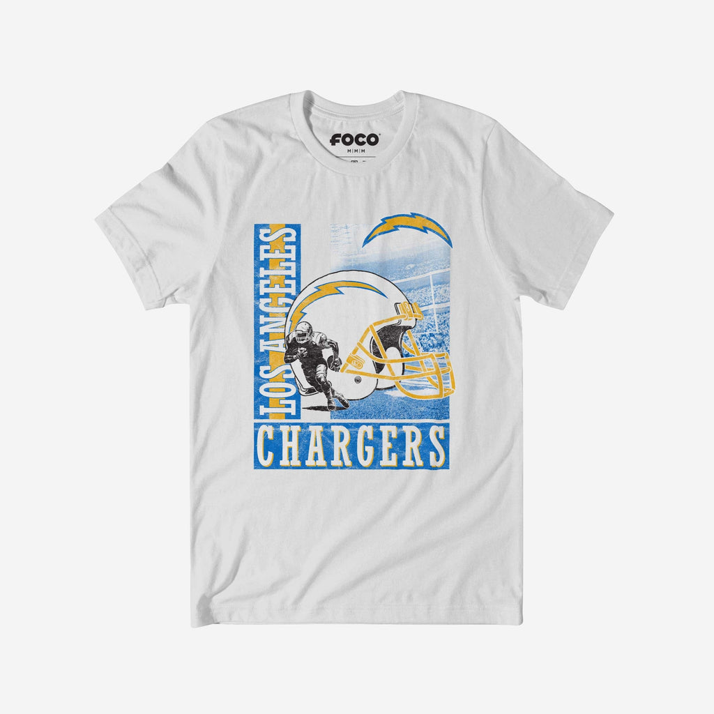 Los Angeles Chargers Helmet Dash T-Shirt FOCO S - FOCO.com