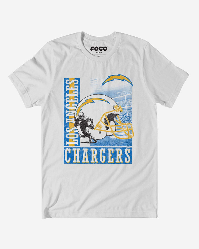 Los Angeles Chargers Helmet Dash T-Shirt FOCO S - FOCO.com