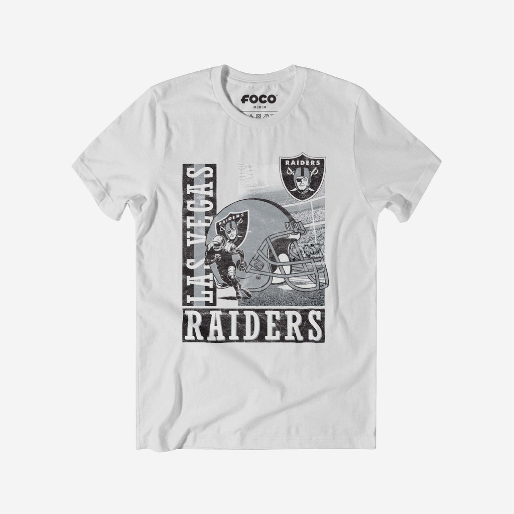 Las Vegas Raiders Helmet Dash T-Shirt FOCO S - FOCO.com