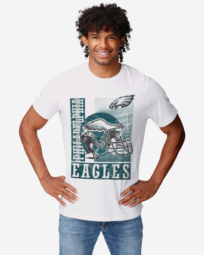 Philadelphia Eagles Helmet Dash T-Shirt FOCO - FOCO.com