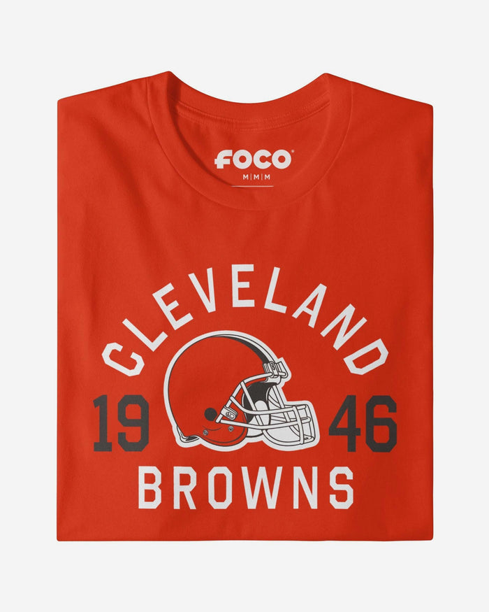Cleveland Browns Heritage Print T-Shirt FOCO Black S - FOCO.com