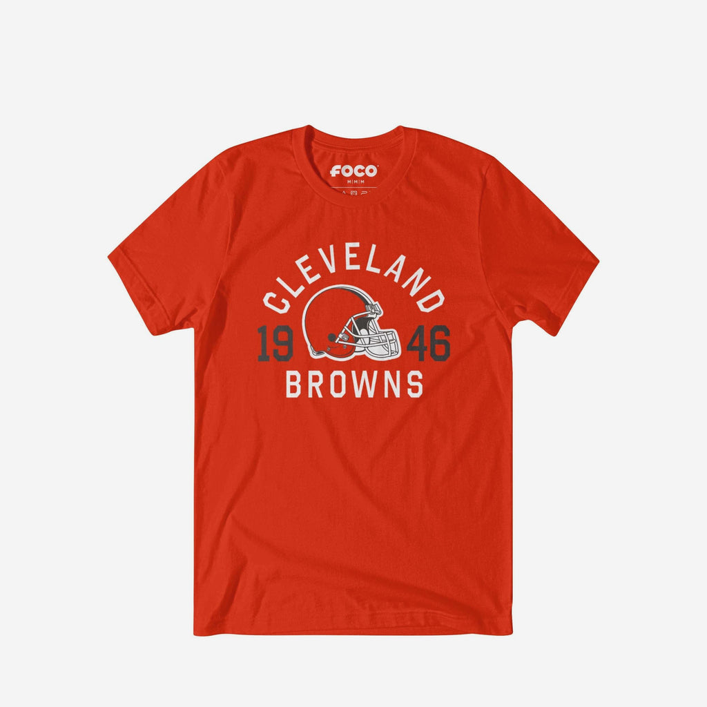 Cleveland Browns Heritage Print T-Shirt FOCO Black S - FOCO.com