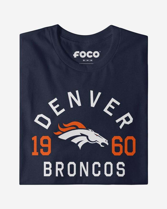 Denver Broncos Heritage Print T-Shirt FOCO Black S - FOCO.com