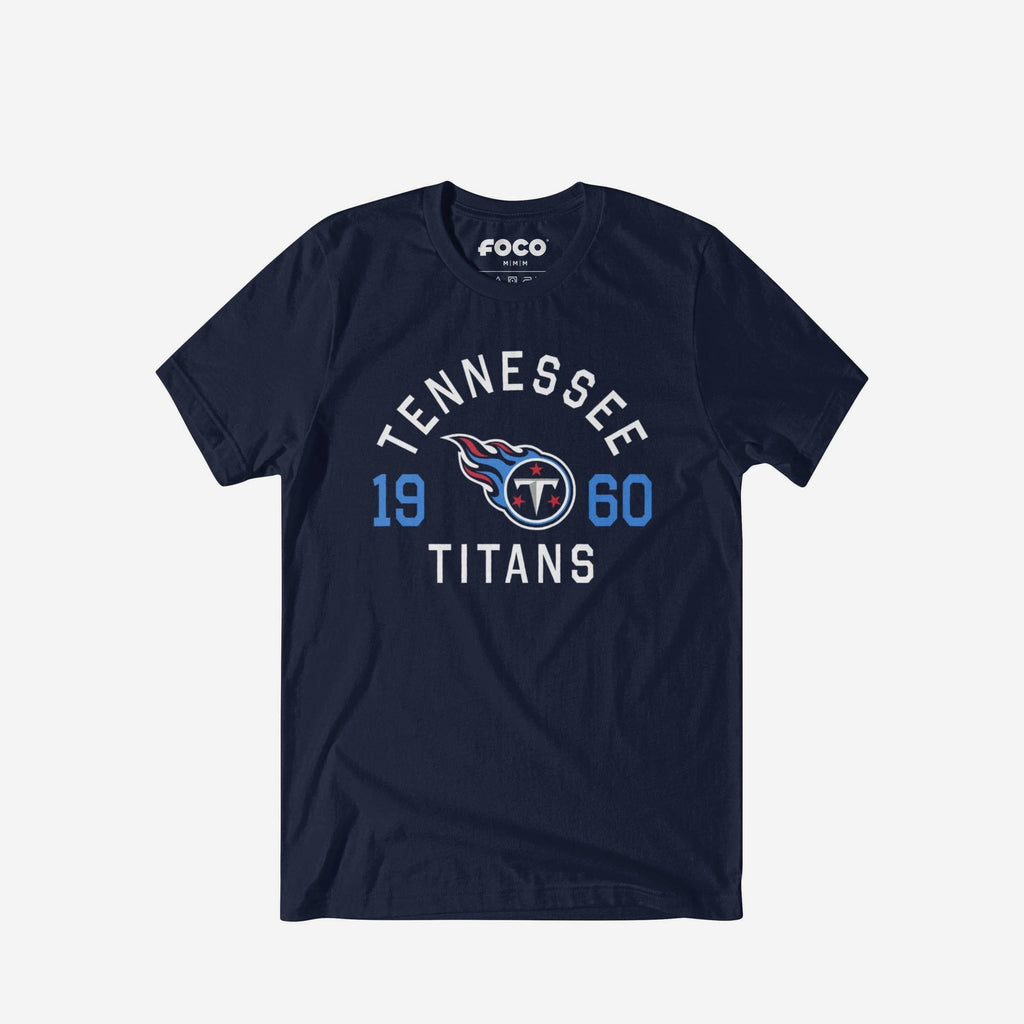 Tennessee Titans Heritage Print T-Shirt FOCO Black S - FOCO.com
