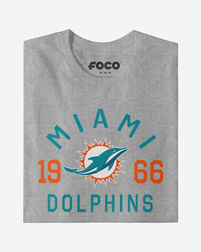 Miami Dolphins Heritage Print T-Shirt FOCO Black S - FOCO.com