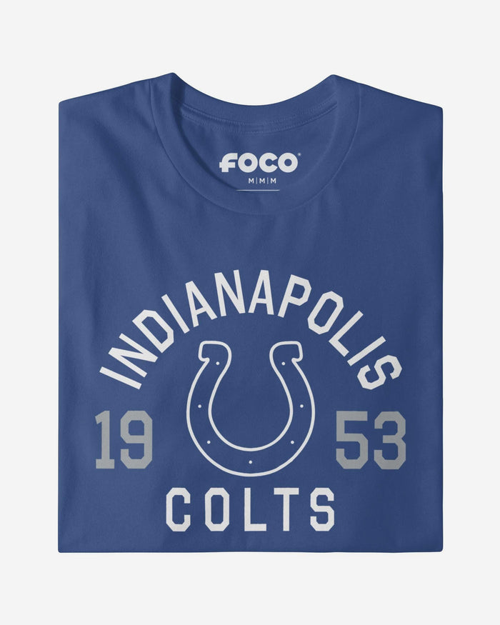 Indianapolis Colts Heritage Print T-Shirt FOCO Black S - FOCO.com