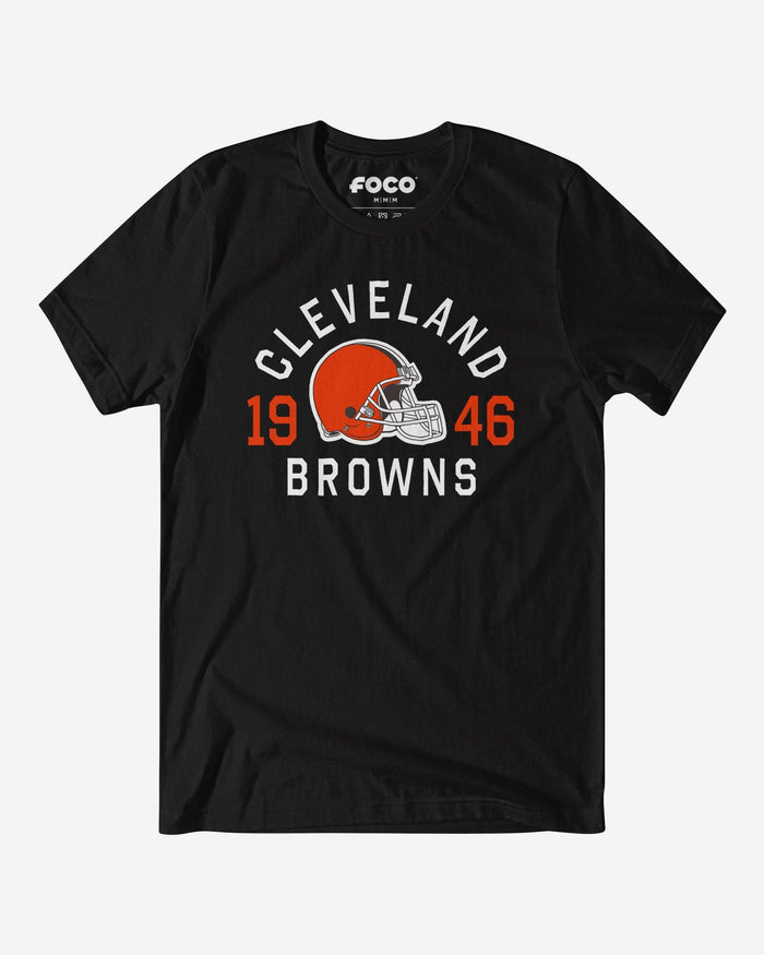 Cleveland Browns Heritage Print T-Shirt FOCO Black S - FOCO.com