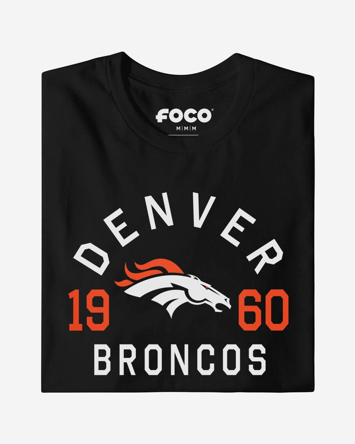 Denver Broncos Heritage Print T-Shirt FOCO Navy S - FOCO.com
