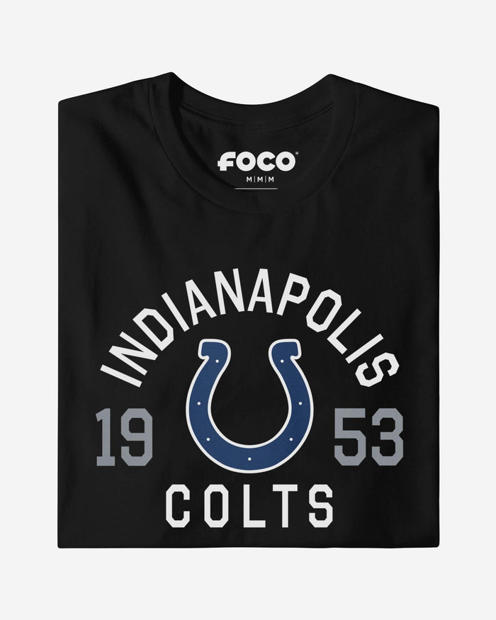 Indianapolis Colts Heritage Print T-Shirt FOCO True Royal S - FOCO.com