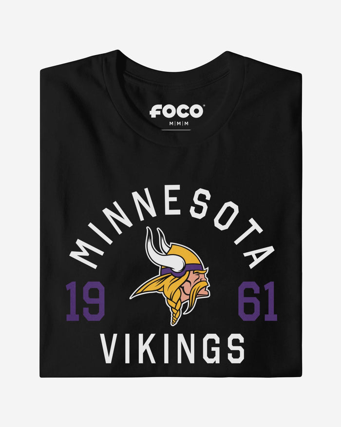 Minnesota Vikings Heritage Print T-Shirt FOCO Team Purple S - FOCO.com