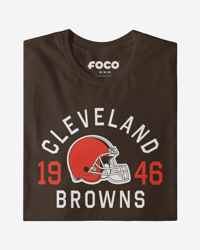 Cleveland Browns Heritage Print T-Shirt FOCO Black S - FOCO.com