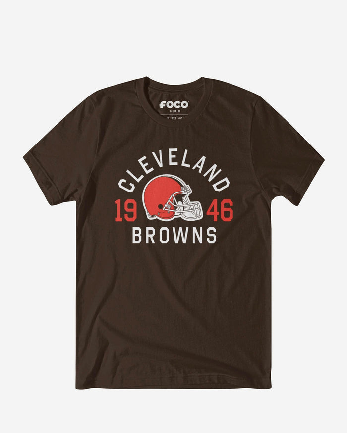 Cleveland Browns Heritage Print T-Shirt FOCO Black S - FOCO.com