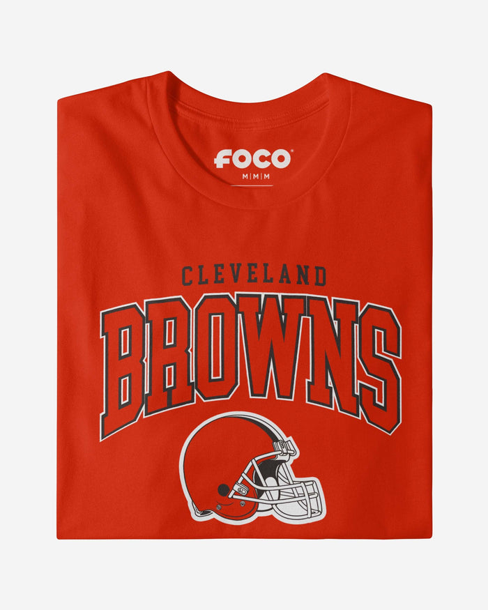 Cleveland Browns Classic Arched Logo Long Sleeve T-Shirt FOCO - FOCO.com