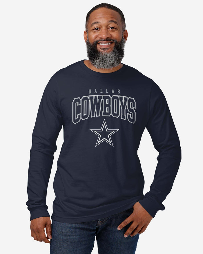 Dallas Cowboys Classic Arched Logo Long Sleeve T-Shirt FOCO - FOCO.com