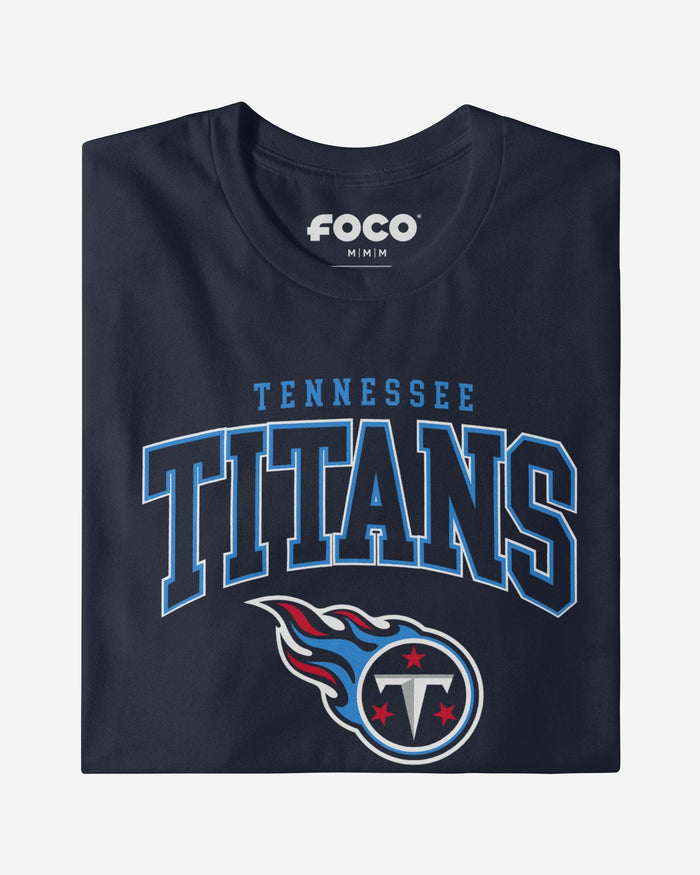 Tennessee Titans Classic Arched Logo Long Sleeve T-Shirt FOCO - FOCO.com