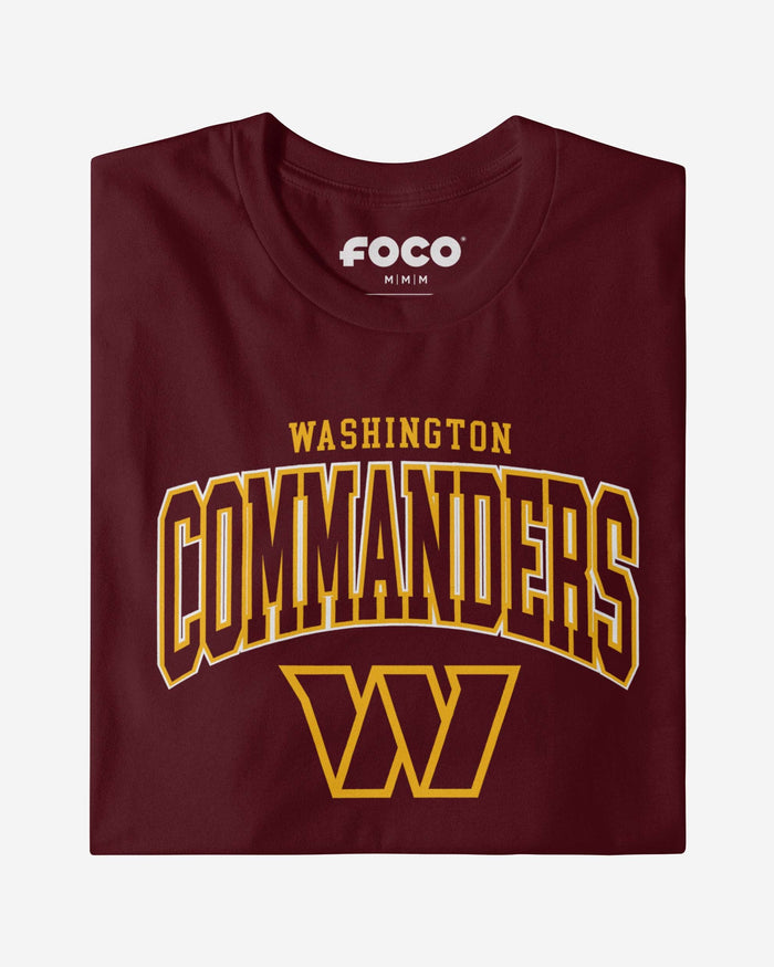 Washington Commanders Classic Arched Logo Long Sleeve T-Shirt FOCO - FOCO.com