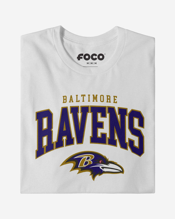 Baltimore Ravens Classic Arched Logo Long Sleeve T-Shirt FOCO - FOCO.com