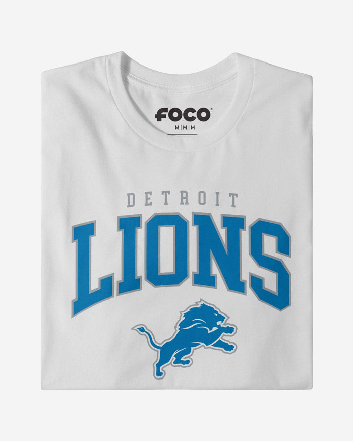 Detroit Lions Classic Arched Logo Long Sleeve T-Shirt FOCO - FOCO.com