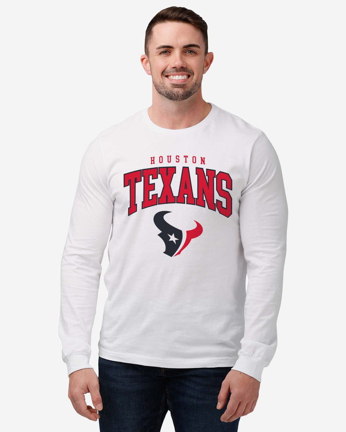 Houston Texans Classic Arched Logo Long Sleeve T-Shirt FOCO - FOCO.com