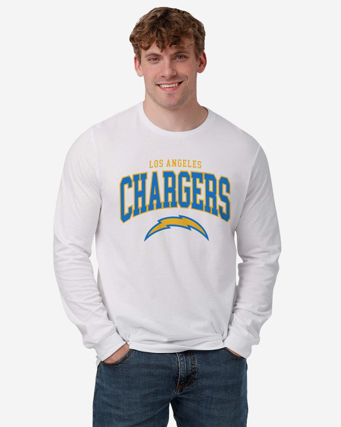 Los Angeles Chargers Classic Arched Logo Long Sleeve T-Shirt FOCO - FOCO.com