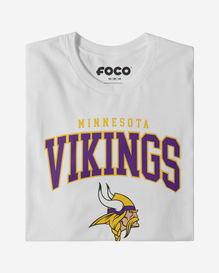 Minnesota Vikings Classic Arched Logo Long Sleeve T-Shirt FOCO - FOCO.com