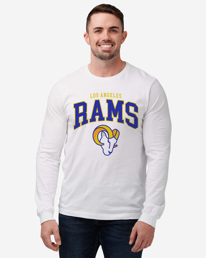 Los Angeles Rams Classic Arched Logo Long Sleeve T-Shirt FOCO - FOCO.com