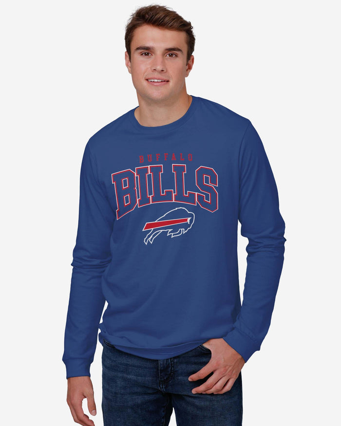 Buffalo Bills Classic Arched Logo Long Sleeve T-Shirt FOCO - FOCO.com