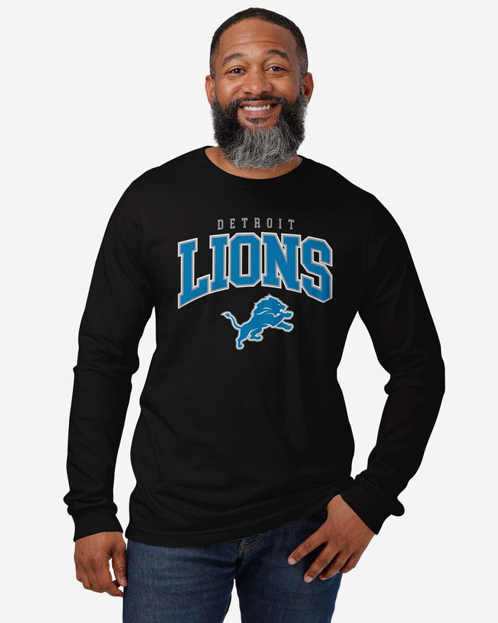 Detroit Lions Classic Arched Logo Long Sleeve T-Shirt FOCO - FOCO.com